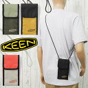 キーン ポーチ メンズ 1029264 1029265 1029266 1029267 ハーベスト マテリアル アコーディオン スマホポーチ レディース 斜めがけ バック 肩掛け コンパクト 軽量 小さめ アウトドア キャンプ グレー イエロー カーキ ブラック メール便送料無料 evid