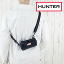 \最大7%クーポン有 6/25限定/ハンター ポーチ メンズ ナイロン キーパー フォンポーチ 0.5L レディース クロスボディバッグ 斜め掛け ショルダーポーチ 肩掛け クラッチバッグ BAG 小さめ バック UBP1170ACD ブラック 黒 スマホポーチ 鞄 メール便送料無料 evid