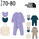\ポイント8倍 11/1迄/ザ・ノース・フェイス カバーオール ベビーロングスリーブロンパース&2Pビブ ベビー 男の子 長袖 女の子 つなぎ スタイ よだれか...