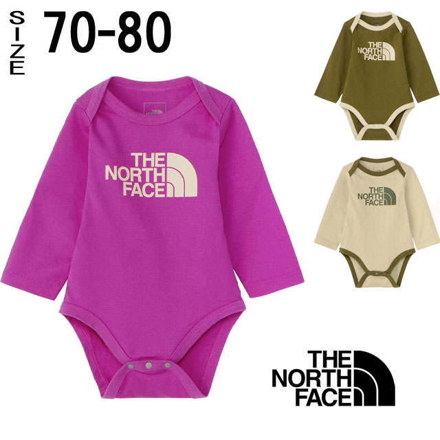\ポイント7倍 11/27 1:59迄/ザ・ノース・フェイス カバーオール ベビー 男の子 ロングスリーブコットンロンパース 長袖 女の子 つなぎ ベビーウェア...