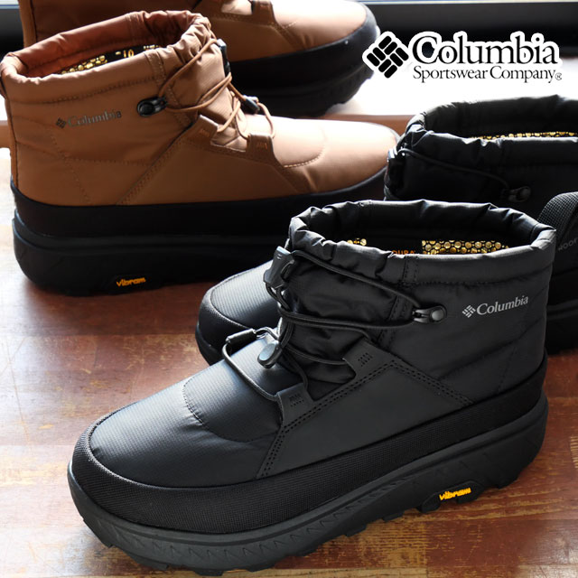 コロンビア 防水 スノーブーツ メンズ YU7827 イエローテイル ショーティー アークティックグリップ WP OHI 滑りにくい ウインターブーツ ショート...