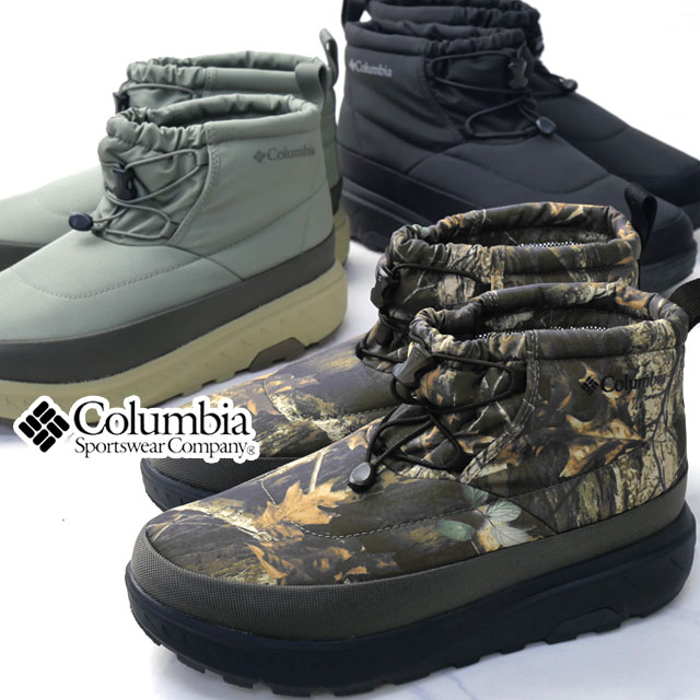 コロンビア 防水 防滑 スノーブーツ イエローテイル ショーティー ウォータープルーフ オムニヒート 雪道対応 メンズ 冬靴 アンクルブーツ 冬底 ウインターブ...