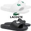 \ポイント8倍 11/1迄/ラコステ レディース スライドサンダル サーブスライド 0.0 1251 CFA シャワー..