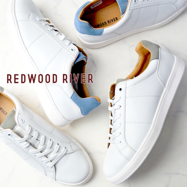 リーガル 社製 レッドウッドリバー スニーカー メンズ 白 靴 カジュアル ホワイト/グレー ホワイト/ブルー ローカット レースアップ コートタイプ RX05...