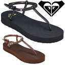 \最大7%クーポン有 6/25限定/ロキシー レディース ビーチサンダル カインド ドリームス Tストラップ ビーサン ローヒール カジュアルシューズ RSD2...