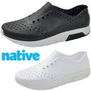 ネイティブ メンズ 厚底 スリッポン レノックス ワンダーフォーム ローカット ラバーシューズ アウトドア カジュアルシューズ F0000256 1105 ジフィーブラック 黒 1999 シェルホワイト 白 靴 送料無料 evid