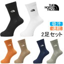\最大7%クーポン有 6/25限定/ザ・ノース・フェイス レディース 靴下 TNF ロゴ 2P クルー クールマックス メンズ 2足組 クルー丈 抗菌 防臭 カジュアル 2足セット クルーソックス アパレル NN82516 吸汗 速乾 2色セット 小物 最強翌日配送 evid