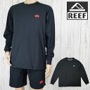 リーフ ロングスリーブ Tシャツ メンズ RFTEM2520 長袖 ラッシュガード ブラックエディション ラッシュ L/S Tシャツ ティーシャツ サーフィン ...