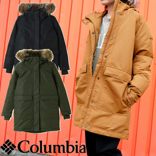コロンビア ダウンジャケット レディース WR3839 ウィメンズリトルシーインサレーテッドパーカー ウェア アウター トップス 上着 長袖 撥水 防水 保温 中綿 アウトドア アパレル 黒 茶 緑 最強翌日配送 送料無料 evid