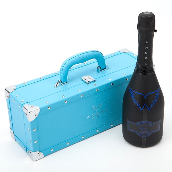 【正規品】【最高級】【光るラベル】ANGEL CHAMPAGNE NV BRUT HALO BLUE 750ml 豪華化粧箱付 エンジェル シャンパン ブリュット ヘイロー ブルー シャンパーニュ フランス 辛口 ピノノワール シャルドネ ムニエ 完全なる美 革新的 ギフト プレゼント 結婚式 インスタ映え