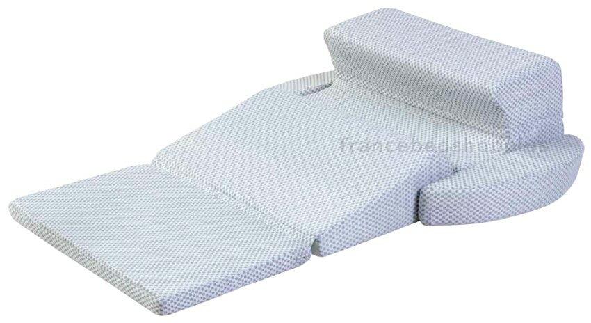 フランスベッド francebed 横向き寝まくら スノーレスピロー SNORE LESS PILLOW オーストラリア発 人間工学 独自フォルム W89cm スインバーン大学工学部 研究開発 いびき抑制 簡易ベッド サブベッド フロアクッション アームクッション