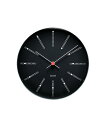 ARNE JACOBSEN WALL CLOCK BANKERS BLACK 290mm アルネヤコブセン 壁掛け時計 バンカーズ ブラック 実用性 シンプル 存在感 インテリア 歴史的作品 最高傑作 デンマーク国立銀行 トータルデザイン 北欧 家具 雑貨 ギフト ヤコブセン