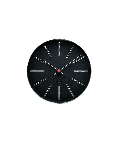 ARNE JACOBSEN WALL CLOCK BANKERS BLACK 210mm アルネヤコブセン 壁掛け時計 バンカーズ ブラック 実用性 シンプル 存在感 インテリア 歴史的作品 最高傑作 デンマーク国立銀行 トータルデザイン 北欧 家具 雑貨 ギフト ヤコブセン