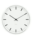 ARNE JACOBSEN Wall Clock CityHall 160mm アルネヤコブセン 壁掛け時計 シティホール ルードブレ市庁舎 ウォールクロック ROSENDAHL 磨き抜かれたポリッシュケース 緻密 ミニマリズム クール …