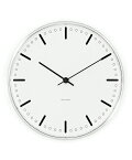 ARNE JACOBSEN Wall Clock CityHall 210mm アルネヤコブセン 壁掛け時計 シティホール ルードブレ市庁舎 ウォールクロック ROSENDAHL 磨き抜かれたポリッシュケース 緻密 ミニマリズム クール シンプル デザイン モダニズム 北欧 ギフト ヤコブセン