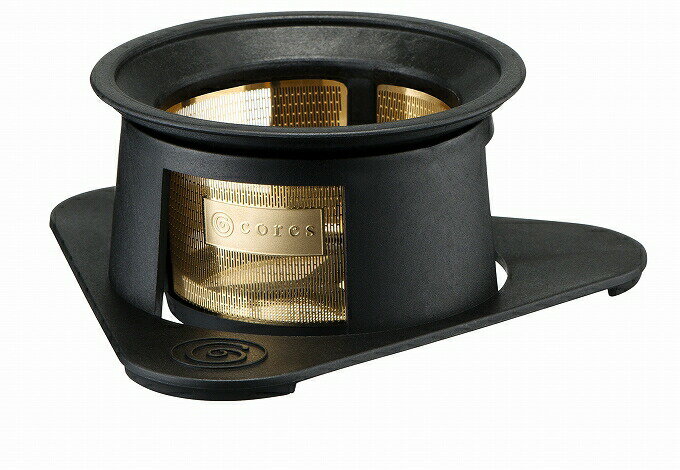 Cores SINGLE CUP GOLD FILTER C211 Series コレス シングルカップ ゴールドフィルター ブラック C211BK 1杯用 純金メッキ 豆本来特徴 ダイレクト抽出 化学変化強い 味と香りに影響が少ない おしゃれ コーヒー グッズ カフェ ペーパーフィルター不要 環境 サステナブル SDGs