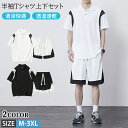 【期間限定4090円→3380円】メンズ セットアップ 2点セット 半袖Tシャツ ポロ polo ハーフパンツ 清涼快適 透湿 速乾 通気性 軽量 ショートパンツ Tシャツショートパンツセット スポーツ 短パン 半パン スポーツウェア 半袖 夏 夏物 夏服 おしゃれ 部屋着 スウェット