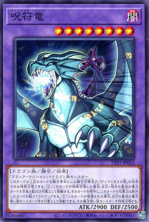 遊戯王 TTP1-JP012 ノーマル 融合モンスター 呪符竜 【中古】【Sランク】