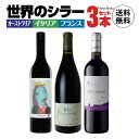 【3本ともシラー品種】 世界のシラー飲み比べ 3本セット 750ml シラー100% フランス ローヌ イタリア シチリア オーストラリア バロッサヴァレー パッカモーラ クローズエルミタージュ プレゼント テイスティング ワインセット 家飲み