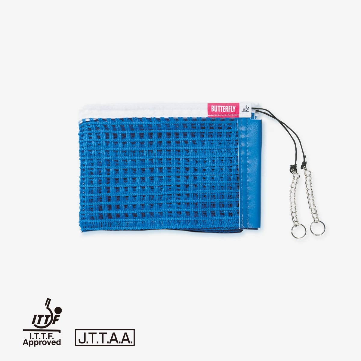商品名 インター・ネット 価格 2,420円（税込） 品番 70050 カラー ブルー（177） サイズ 高さ15.25cm 材質 ネット＝アクリル 原産国 日本 ※『インターナショナル・サポートセット』のネットの別売りです。他のサポートには使用できません ※ITTF公認 ※JTTA公認商品名 インター・ネット 価格 2,420円（税込） 品番 70050 カラー ブルー（177） サイズ 高さ15.25cm 材質 ネット＝アクリル 原産国 日本 ※『インターナショナル・サポートセット』のネットの別売りです。他のサポートには使用できません ※ITTF公認 ※JTTA公認