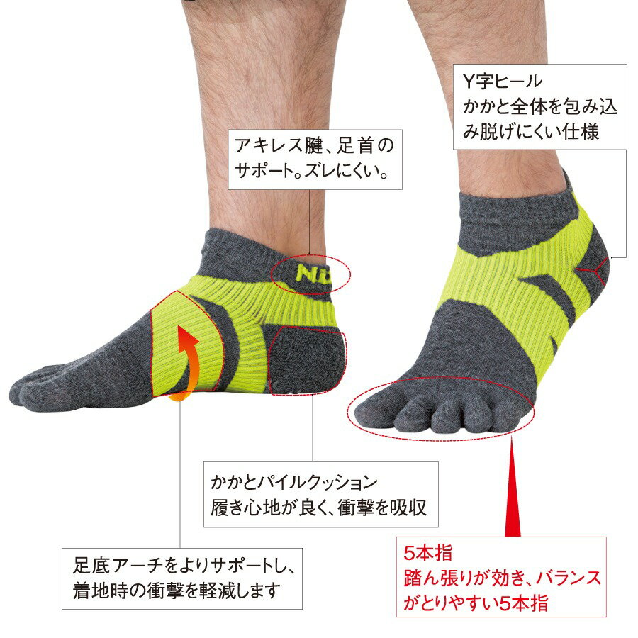Nittaku ニッタク 5本指ソックス nw-2900 卓球用靴下 男女兼用 吸汗速乾 抗菌防臭 送料無料