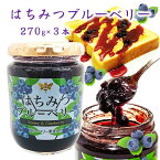 (送料無料)【はちみつ ブルーベリー 270g×3本 まとめ買い】ハチミツ 蜂蜜 ブルーベリー果実入 はちみつ ブルーベリー ヨーグルト アイス パン ジャム 健康 お取り寄せ