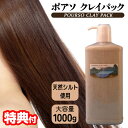 3特典 お特用 ポアソ クレイパック 業務用 1kg ポンプ式 ヘアートリートメント 淡水性天然シルトのヘアトリートメント