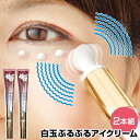 2本セット 白玉ぶるぶるアイクリーム 美顔器一体型 アイクリーム 白玉ブルブルモイストアイクリーム 白玉ブルブルアイクリーム 振動 目元ケア 目の下 美容液 気になる部分 目元クリーム フェイスケア 化粧品 クリーム 目元美容液 女性 レデ