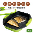 レンジで焼ケール 角型 焼き料理 TKSM-33 電子レンジ専用調理器 プロ レンジで焼けーる 角形 レンジで焼き魚 レンジグリルパン レンジ調理器 レンジでヤ...