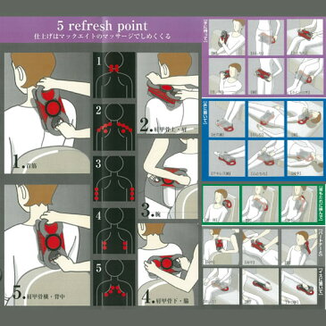 リビックマッサージャーMAC8 ハンディーマッサージャー ファイターSM-15 マックエイト 軽量 首筋 肩甲骨回り 腕 マッサージ器 健康器具 多機能パッド