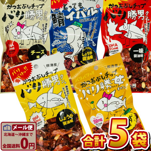 楽天亀のすけ【ゆうパケットメール便送料無料】お酒がすすむ！グビっと！バリ勝男クン。シリーズ 全5種類 コンプリートお試しセット【 お試し 駄菓子 お菓子 詰め合わせ おつまみ ビール 酒 販促品 お土産 景品 生姜 ゆず チーズ 父の日 ギフト プレゼント 】