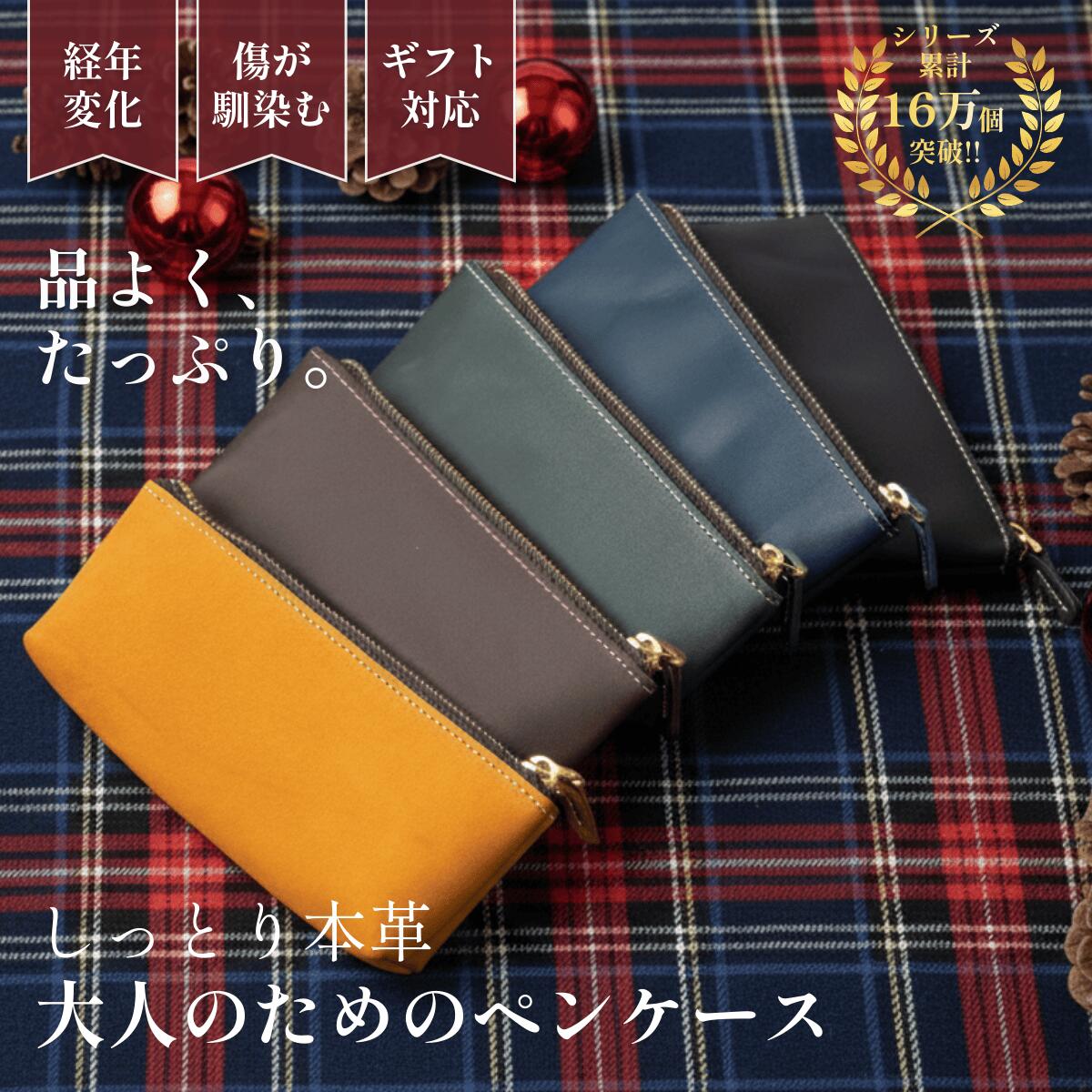 ペンケース 本革 大容量 プレゼント メンズ 筆箱 牛革 革 レザー 革小物 筆入れ おしゃれ 人気 高級 文具 万年筆 収納 シンプル ビジネス 文房具 ファスナー YKK ブランド ギフト 誕生日 クリスマス ブラック キャメル 20代 30代 40代 50代 亀登