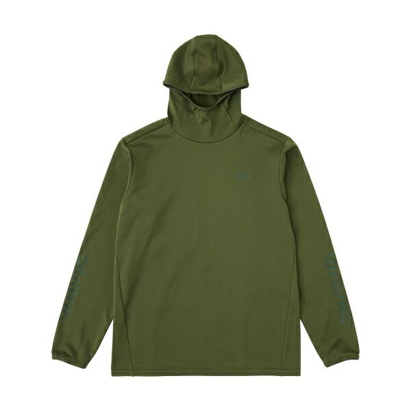 ダイワ [90] 25 DE-9225 ストレッチシャツフーディー オリーブグリーン XL
