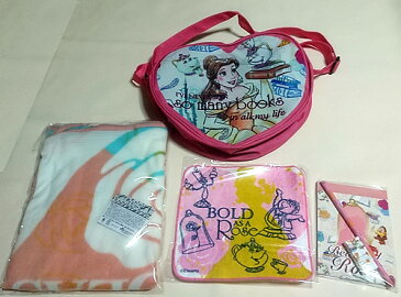 ディズニープリンセス[美女と野獣・ベル](Disney Princess)ハッピー福袋バッグ(ショルダーバッグに入った文具福袋)(BL18-1500)