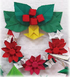 楽天市場 クリスマスおりがみハンドメイド リース Ty 紙 文具 ひかり