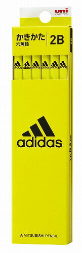 アディダス(AI06）[adidas]2019新学期鉛筆5607　6角　(2B）(かきかたえんぴつダース箱入）(K56072B）