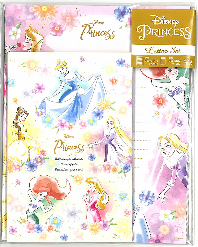 ディズニープリンセス DisneyPrincess キャラパレ04レターセット(便箋封筒セット）(s2087987）