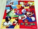 スーパーマリオブラザーズ(SUPER MARIO)赤地マリオアクション柄ハンカチ(MBS-873)