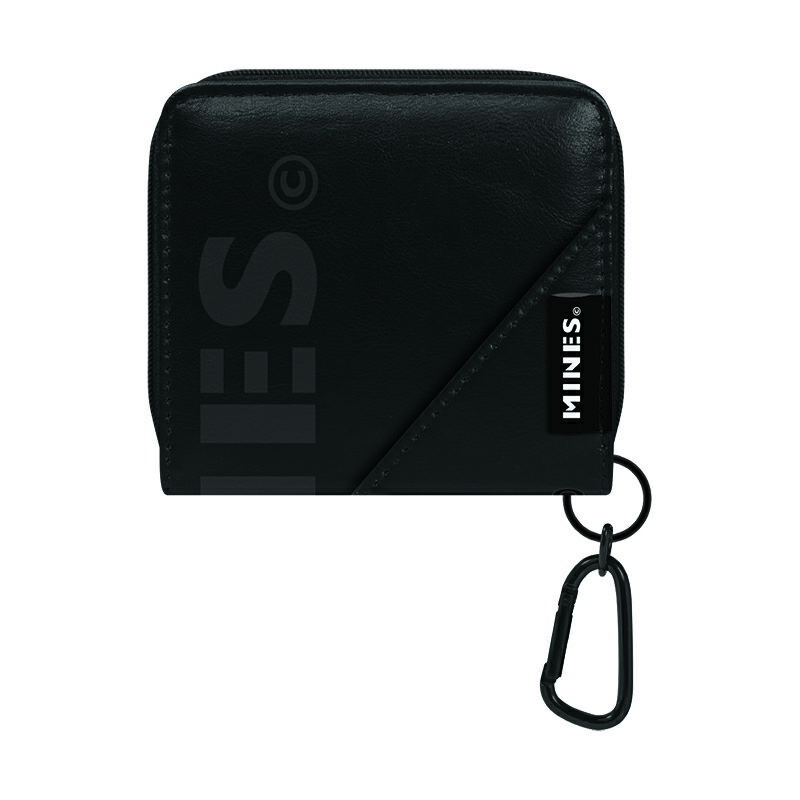 MINESブラッククラックス（CRUX）カラビナ付2つ折り財布[FoldedWallet]小銭入れ＆お札＆カードが入るサ..