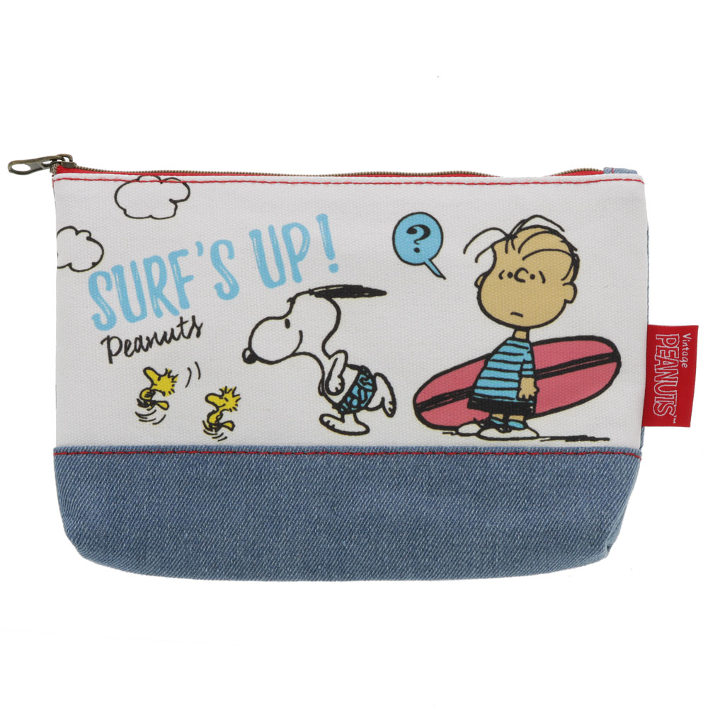 スヌーピー スヌーピー[Snoopy]PEANUTS(サーフ）NewLifeCollectionデニム4ペンポーチ(ペンケース/筆箱）(S1423843）