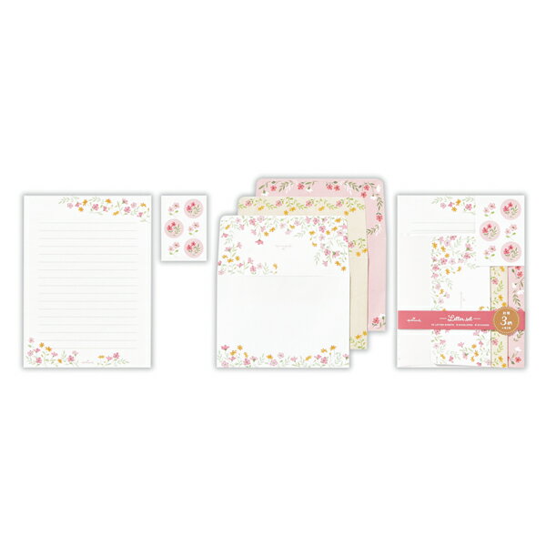 ホールマーク(Hallmark)リトルガーデンブルーミングレターセット(封筒便箋セット)(EES747-428)