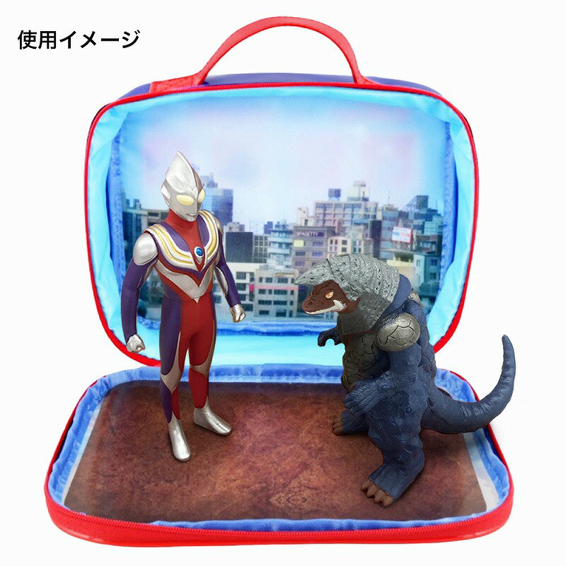 ウルトラヒーローズ[ULTRAMAN]ウルトラマンデッカーDバトルフィールドおかたづけバッグ(おでかけ先でジオラマ遊び＆小物整理練習バッグ）(6070222A） 2