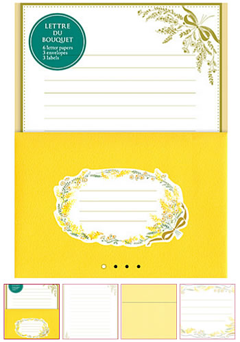 ChikyuGreetingsミモザレターセット(封筒便箋セット)(L500-70)