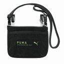 プーマ[PUMA]メッシュポケットポーチ(ポシェットポケット/ティッシュ入れ・小物入れポケット）(ブラック）(PM387BK）