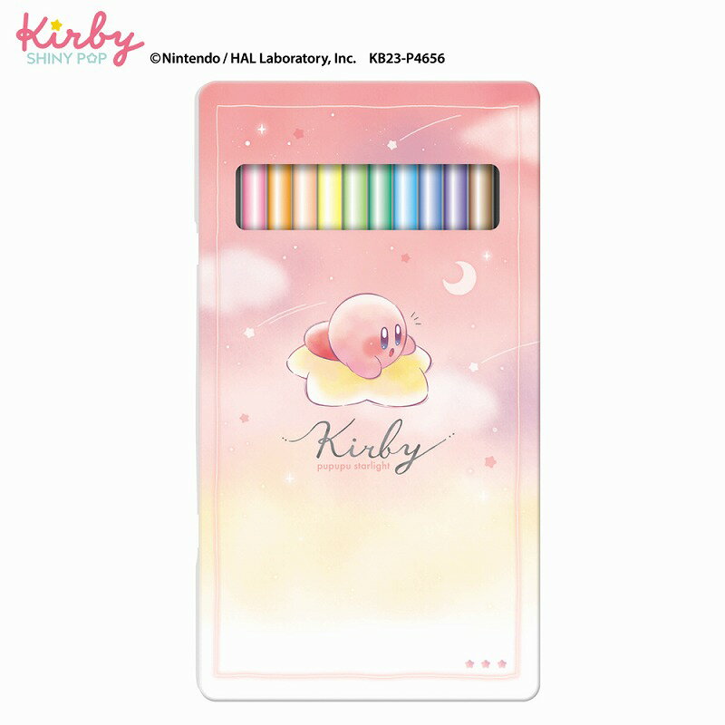 星のカービィー(Kirby）新学期コレクション缶ケース入り12色いろ鉛筆(色鉛筆12色）(KMJ-302259）