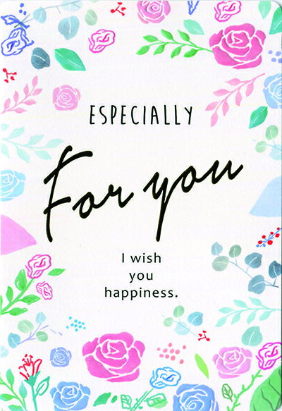 CreateG(クリエイトジー)ESPECIALLY FOR YOU(花柄/金箔押し)多目的カード(中紙付)(グリーティングカード/メッセージカード)(CGC1...