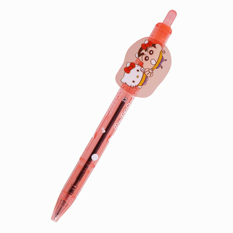 クレヨンしんちゃん×サンリオキャラクターズ[Sanrio]コラボシリーズプレート付ボールペン　CS×SC　しんちゃん×ハローキティ（S4653629）