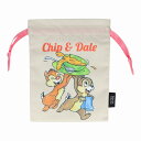 ディズニーチップ＆デール[DisneyChip 'n Dale]レトロアートコレクション(レトロ　水彩）巾着（きんちゃく袋）(S2330865)