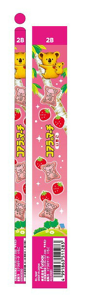 コアラのマーチ　いちごFUNBOXおもしろ文具（パロディ文具）おやつマーケット鉛筆2B4本セット（丸軸えんぴつ）（FB-40533001）のサムネイル