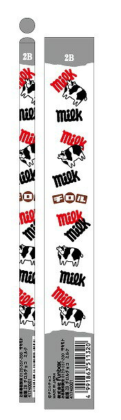 チロルチョコ ミルクFUNBOXおもしろ文具（パロディ文具）おやつマーケット鉛筆2B4本セット（丸軸えんぴつ）（FB-41740001）